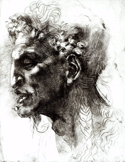 サテュロスの頭 作： Michelangelo Buonarroti
