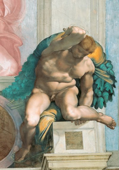 バチカン市国のシスティーナ礼拝堂の天井（1508-1512年）。 作： Michelangelo Buonarroti
