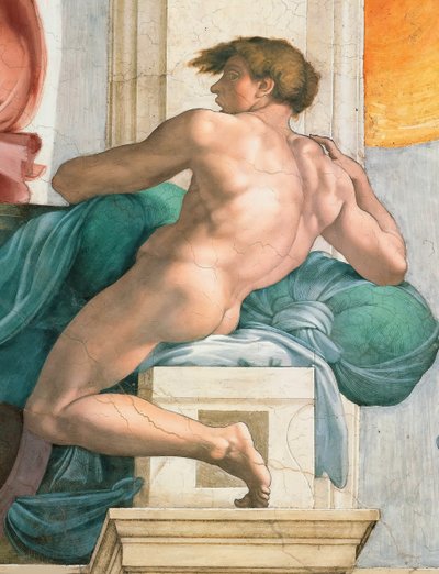 バチカンのイグヌード・システィーナ礼拝堂の天井、1508～1512年。 作： Michelangelo Buonarroti