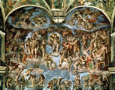 最後の審判（システィーナ礼拝堂より 作： Michelangelo Buonarroti