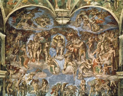 最後の審判（システィーナ礼拝堂より 作： Michelangelo Buonarroti