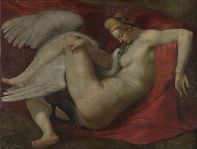 レダと白鳥、1530年以降 作： Michelangelo Buonarroti