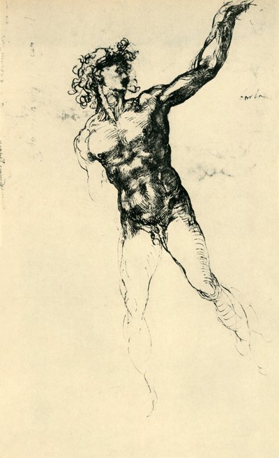 男性のヌード、1503-1504、1943年。 作： Michelangelo Buonarroti