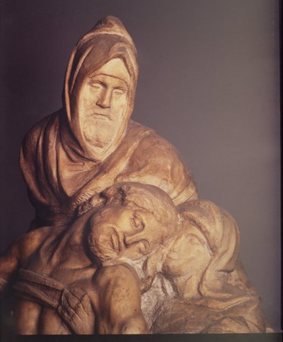ピエタ、1553大理石ディテール、120999 作： Michelangelo Buonarroti