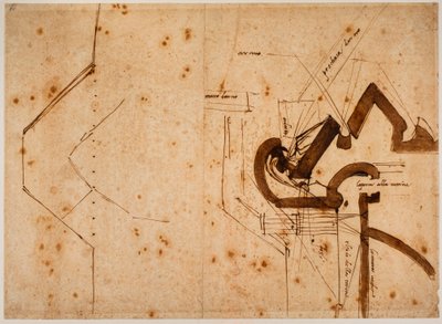 正義の門の防壁の平面図 作： Michelangelo Buonarroti