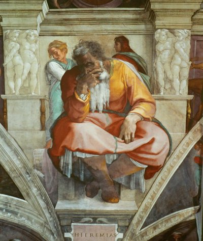 預言者エレミヤ 作： Michelangelo Buonarroti