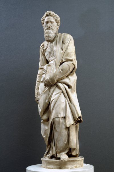 聖パウロ、ピッコロミニ祭壇、1501-4（大理石）（134171と134173を参照） 作： Michelangelo Buonarroti