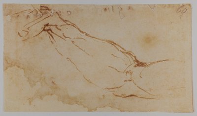 レダ」の右腕のスケッチ、1528-1530年（デッサン） 作： Michelangelo Buonarroti