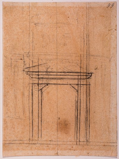 ポルタ・ピア門のスケッチ 作： Michelangelo Buonarroti