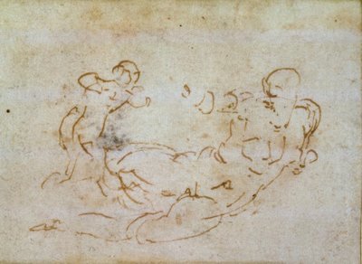 金星とキューピッドに関する研究 作： Michelangelo Buonarroti