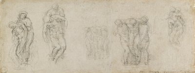 ピエタと埋葬のための研究、16世紀 作： Michelangelo Buonarroti