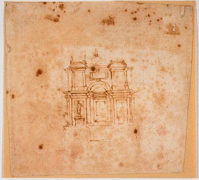 新聖具室のための墓碑の研究 作： Michelangelo Buonarroti