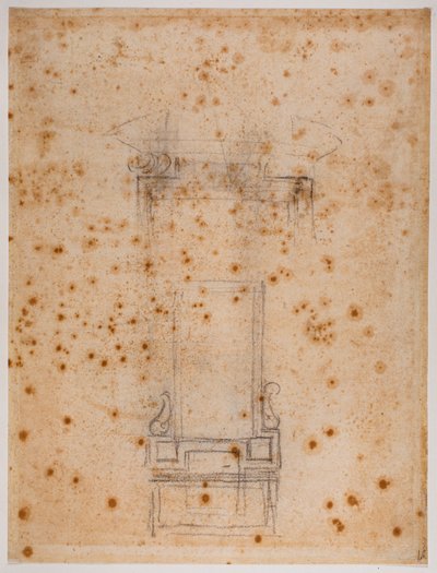 ローレンシャン・リセスの窓とドアの研究 作： Michelangelo Buonarroti