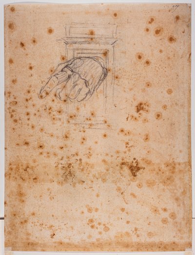 柱と手の研究 作： Michelangelo Buonarroti