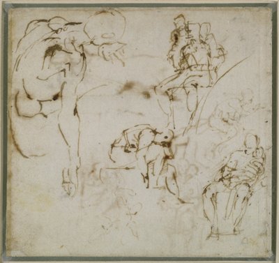 図の研究、1511年 作： Michelangelo Buonarroti
