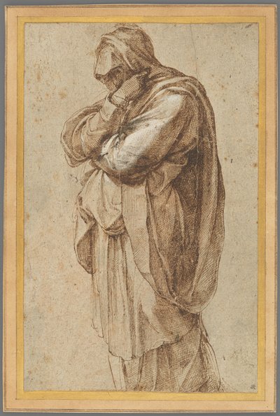 喪服の女性の研究 作： Michelangelo Buonarroti