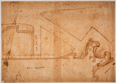 オール・セインツ・メドウ・ゲートの要塞化に関する研究 作： Michelangelo Buonarroti