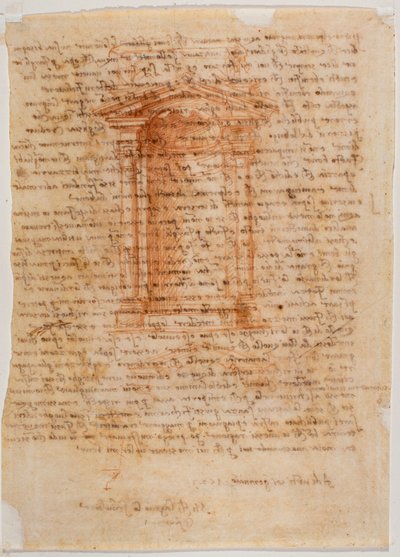 ニッチ付き幕屋、ミケランジェロからピエロ・ゴンディへの手紙 作： Michelangelo Buonarroti