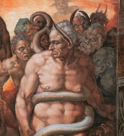 最後の審判、 作： Michelangelo Buonarroti