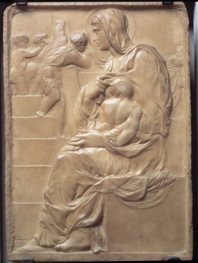 階段のマドンナ 作： Michelangelo Buonarroti