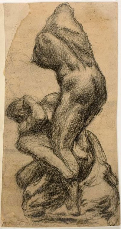 苦闘する 2 人の人物 作： Michelangelo Buonarroti