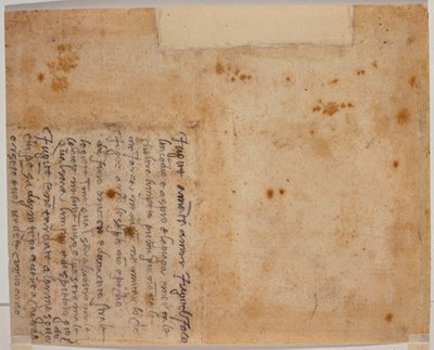 自筆の詩 作： Michelangelo Buonarroti