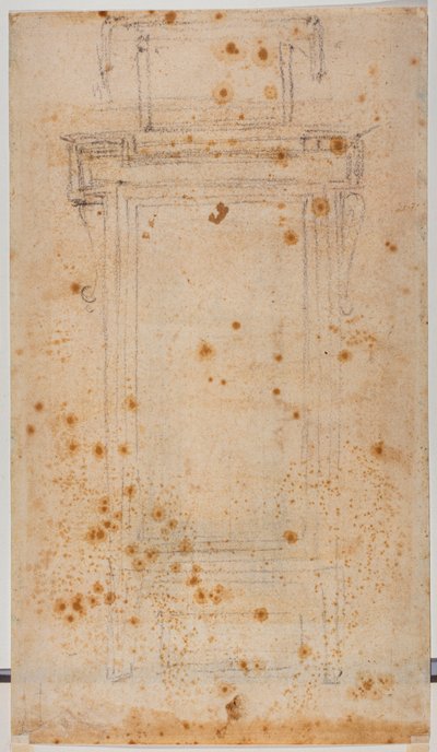 ローレンシャン・カーテッジの窓のデザインと研究 作： Michelangelo Buonarroti