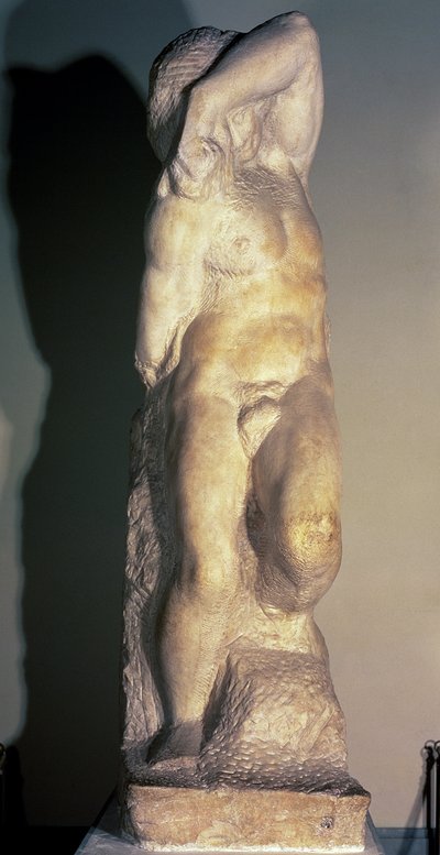 若い奴隷、1520-23年頃 作： Michelangelo Buonarroti