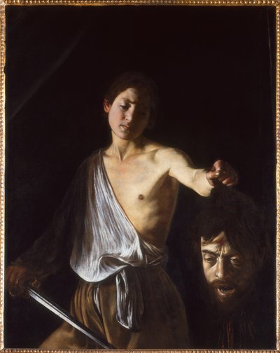 ゴリアテの頭を持つダビデ」1609-1610年 作： Michelangelo Caravaggio