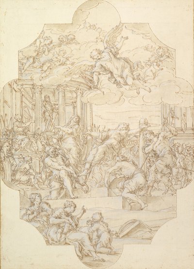 聖アナスタシアの殉教、1721年。 作： Michelangelo Cerruti