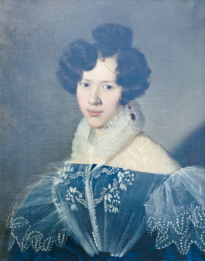 若い女性の肖像 作： Michelangelo Grigoletti