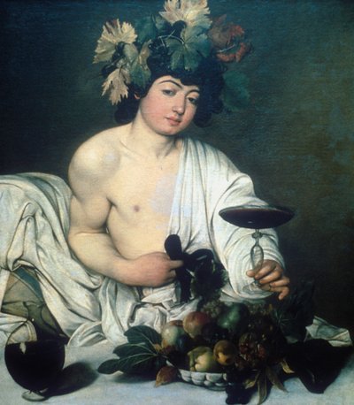 バッカス、c1597 作： Michelangelo Merisi Caravaggio