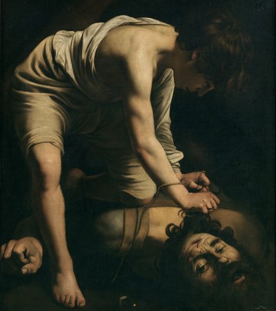 ゴリアテの頭を持つダビデ 作： Michelangelo Merisi Caravaggio