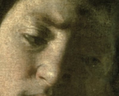 ゴリアテの頭を持つデイヴィッド、1606年のキャンバスのディテール100349 作： Michelangelo Merisi Caravaggio