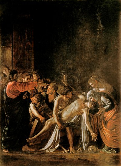 ラザロの復活（232098、94、95も参照） 作： Michelangelo Merisi Caravaggio