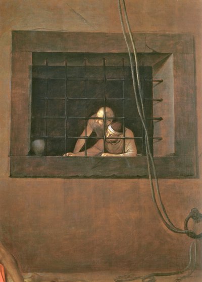 洗礼者聖ヨハネの斬首、127654のキャンバスのディテールに油彩1608 作： Michelangelo Merisi Caravaggio