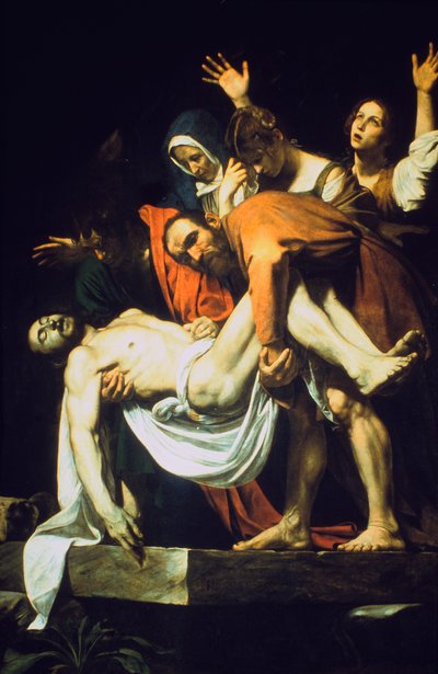 墓の敷設堆積埋葬、1602-16044 作： Michelangelo Merisi Caravaggio