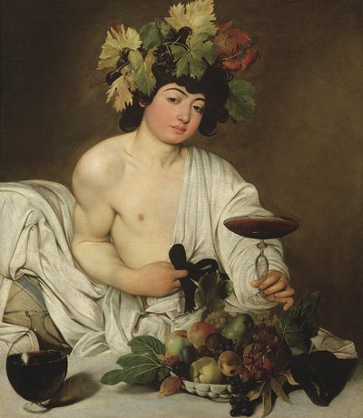 ヤング・バッカス、1589年頃 作： Michelangelo Merisi Caravaggio