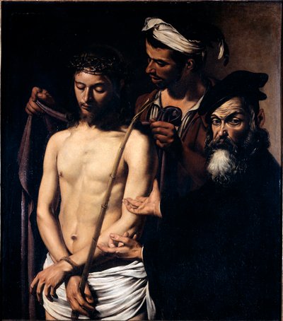 Ecce homo ミケランジェロ・メリージ・デットト・カラヴァッジオの絵画（カラヴァッジオは 作： Michelangelo Merisi da Caravaggio