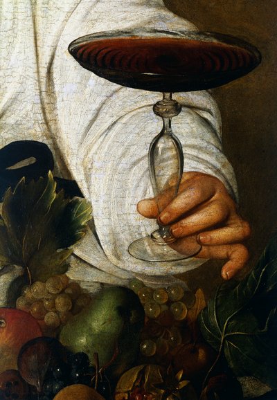 ワイングラス（「バッカス」より 作： Michelangelo Merisi da Caravaggio