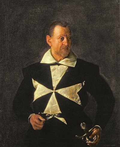 マルタ騎士団の肖像、おそらくフラアントニオマルテッリ 作： Michelangelo Merisi da Caravaggio