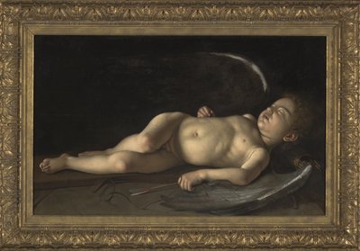 Cupido Adormecido (óleo sobre tela) 作： Michelangelo Merisi da Caravaggio