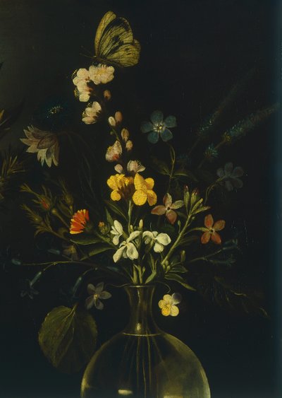 ハートフォード・スティルライフの巨匠による花と果実のある静物画 1600-10年頃（油彩・キャンバス 作： Michelangelo Merisi da Caravaggio