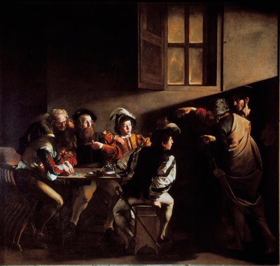 聖マタイの召命（油彩・キャンバス） 作： Michelangelo Merisi da Caravaggio