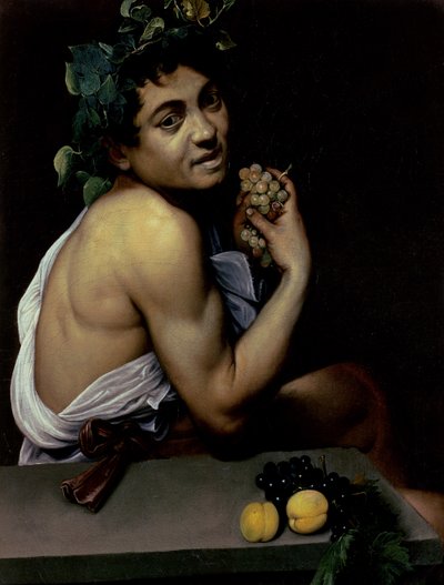 病気のバッカス 作： Michelangelo Merisi da Caravaggio