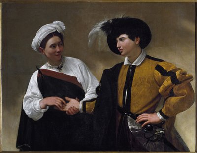 占い師（油彩・キャンバス 作： Michelangelo Merisi da Caravaggio