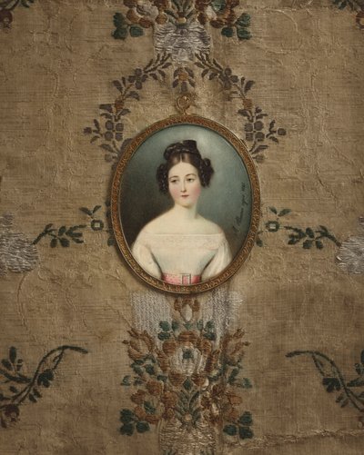 ウィーンの若い女性の肖像画 作： Michele Albanesi