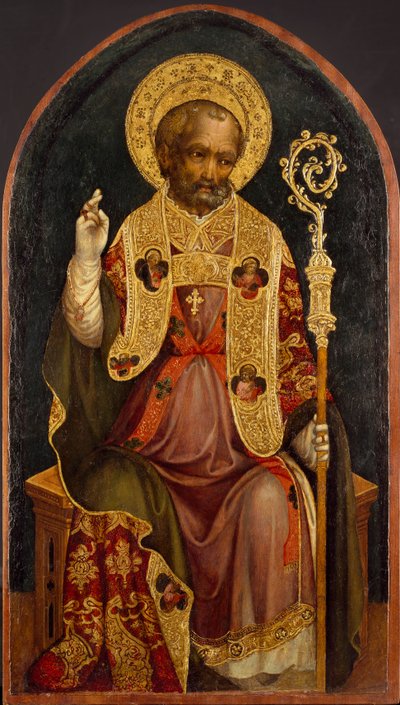 司教聖人、c1440 作： Michele Giambono