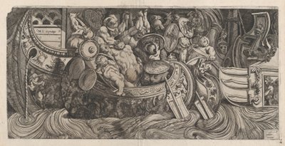 ローマの壮大さの鏡: 海戦、16 世紀., 16 世紀. 作： Michele Lucchese