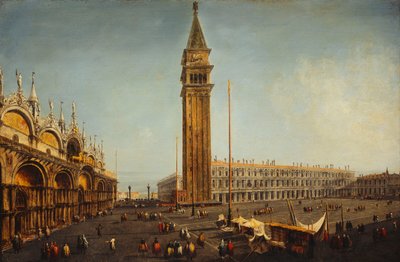ヴェネツィアのサンマルコ広場、トーレデル「オロロジョ」、1737-9年頃 作： Michele Marieschi
